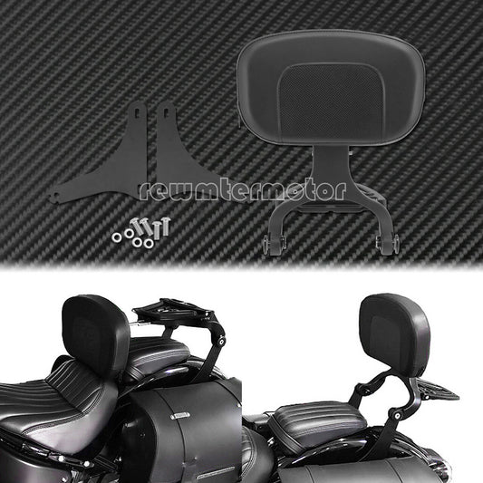 Multi-Purpose Driver  Passenger Backrest Fit for Harley Softail FLSTC 2000-2017