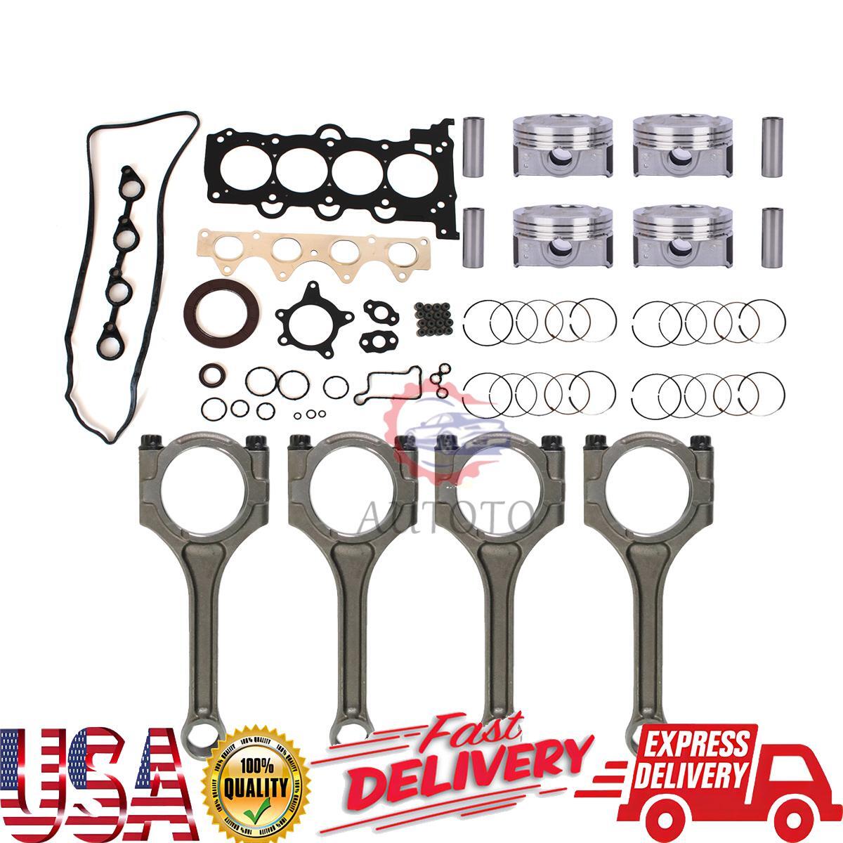 Engine Overhaul Gasket Set Connecting Rod 23510-2B010 Piston Rings for Hyundai