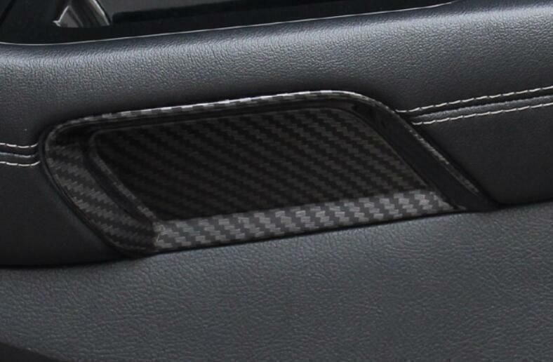 for Ford Edge 2015-2021 Carbon Fiber Side Door Scuff Plate Interior Cover 4PCS