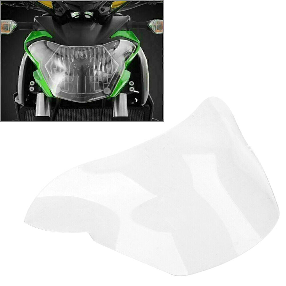 1x Front Headlight Guard Shield Screen Lens Cover For 2017-2018 for Kawasaki Z650