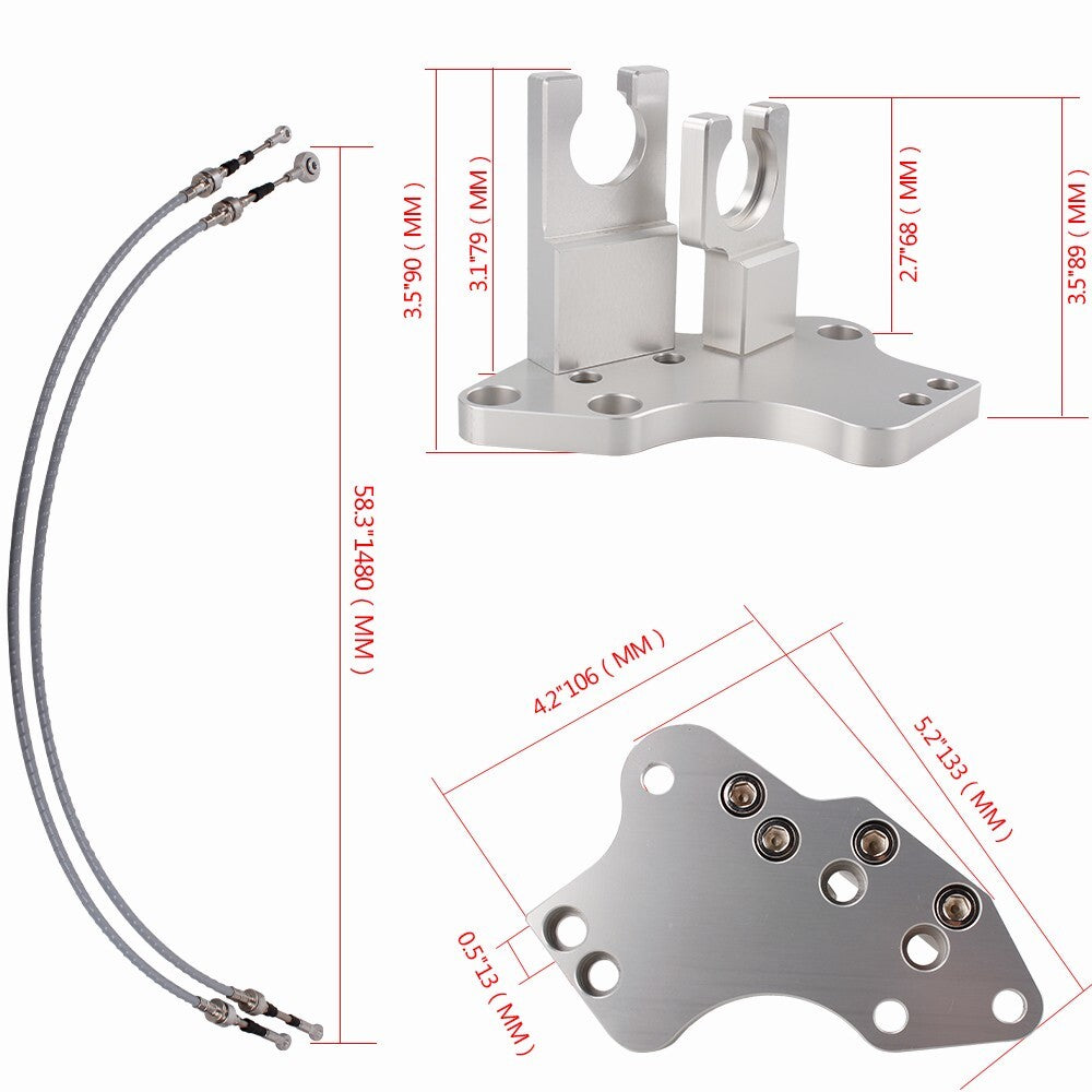 Cables Shift Linkage H22 H23 Swap Prelude for Civic F20  H F Series Trans Bracket