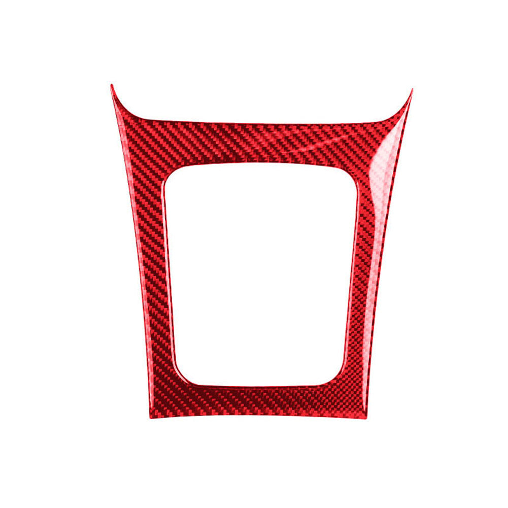 Red Carbon Fiber Gear Shift Frame Cover Trim for Subaru Forester 2009-2013