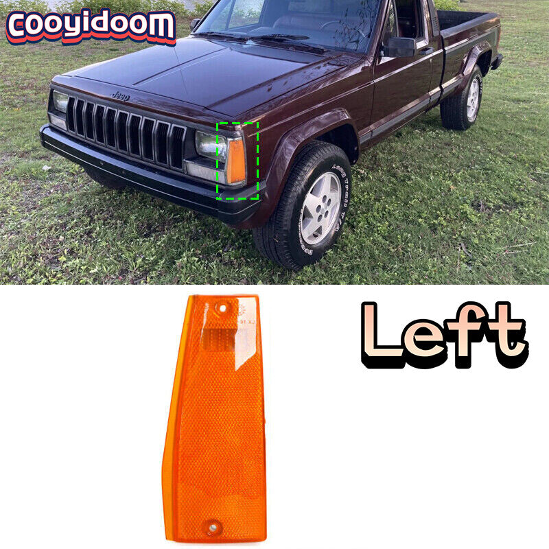 Left for Jeep Cherokee XJ Comanche 1984-96 Front Corner Light Side Marker Light