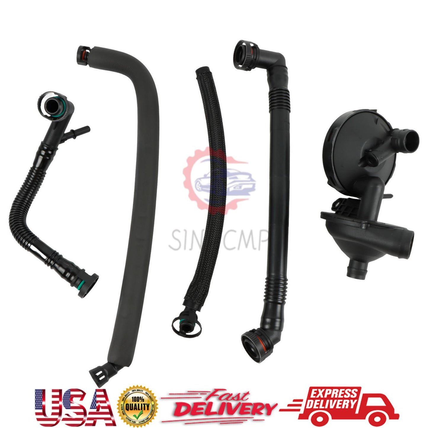 PCV Crankcase Vent Valve  Breather Hose Kit For E46 E39 X3 X3 X5 Z4 X5 Z4 E60