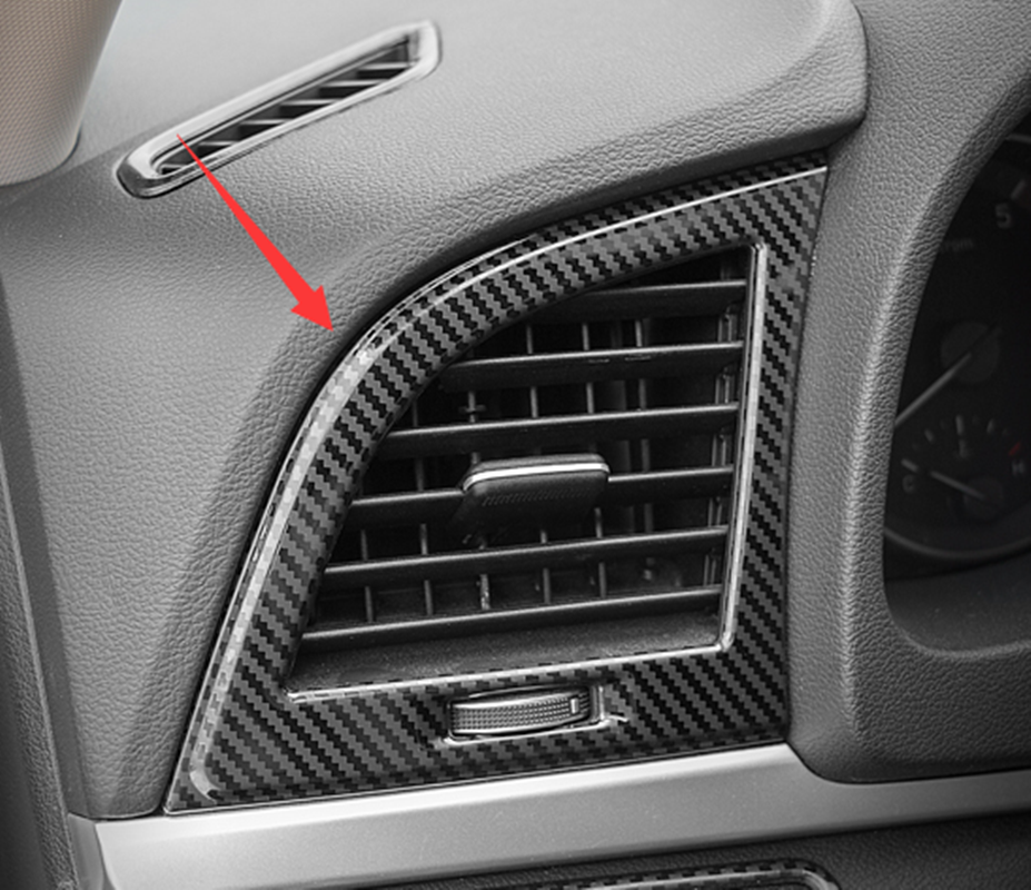 Carbon Steel Dash Side Air Vent Outlet Cover Trim for Hyundai for Elantra 2017-2018