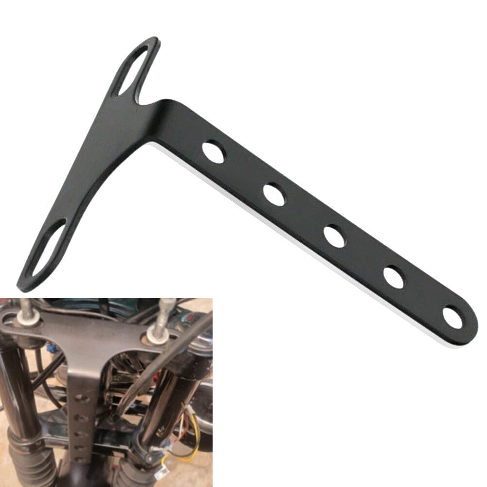 Headlight Bracket Adjustable Holder Fit for Harley Sportster Dyna Motorcycle Black
