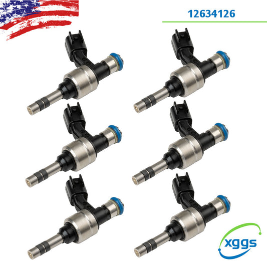 6pcs Fuel injectors 12634126 for Buick Enclave LaCrosse 3.6L adillac CTS ATS