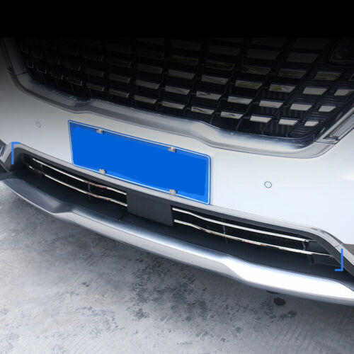 2022-2024 for Kia Carnival Chrome Front Mesh Lower Grille Grill Trim Strips Deco