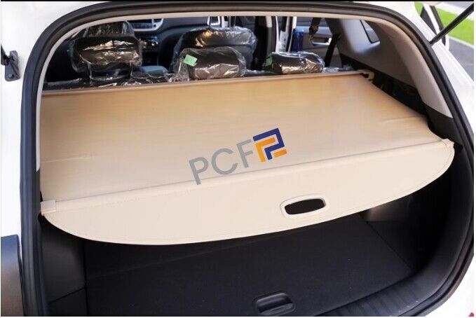 for Volvo XC90 2003-2014 Beige Cargo Cover Security Rear Trunk Shade Cover Trim