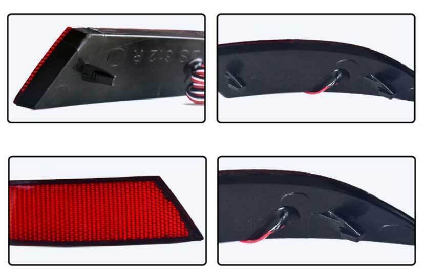 2PCS LED Rear Bumper Fog Light lamp Replacement for Ford Focus Sedan 2015-18