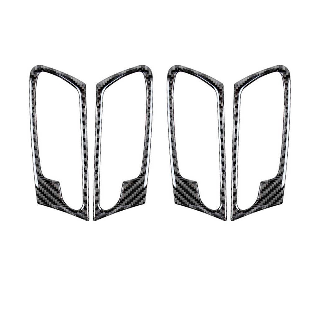 4Pcs Carbon Fiber Door Handle Cover Trim for BMW X5 E70 X6 E71 2008-2013 Type A