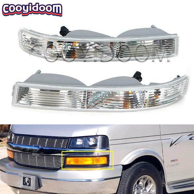 Front Parking Lights Turn Signal for Chevy for GMC Van 1500 2500 2003-2019 LHRH