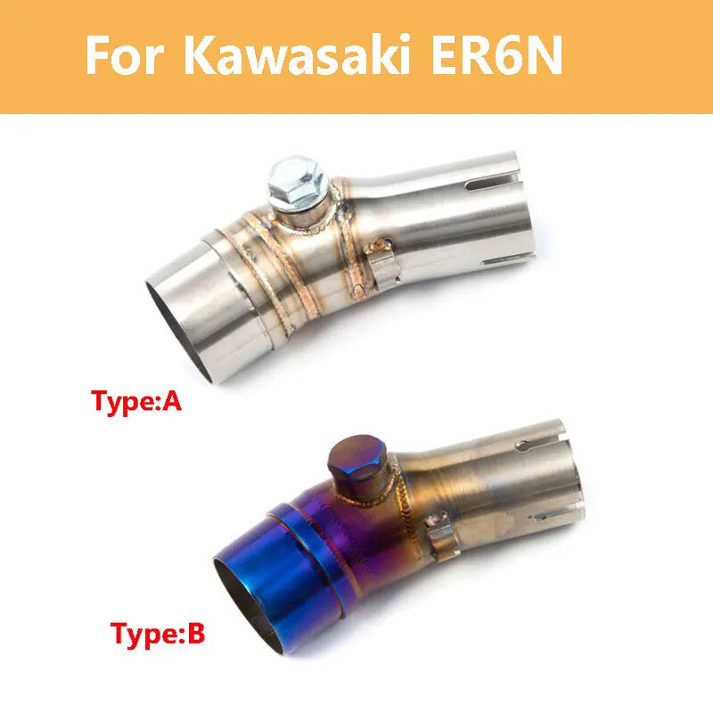 for Kawasaki ER6N 650F 650R Motorcycle Exhaust Pipe Slip On 51mm Mufflers