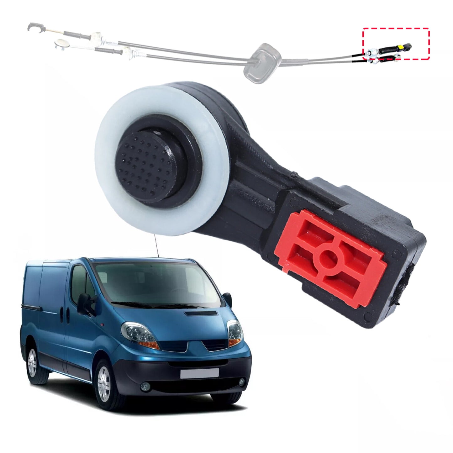 Manual Transmission Gear Shift Cable Collet Lever Clutch for Renault Trafic II