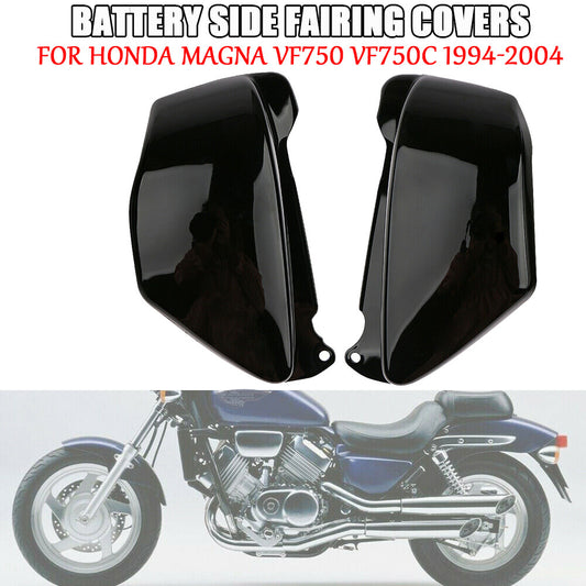 2 Battery Fence Side Covers for Honda Magna VF750 VF750C 1994-2004 Black