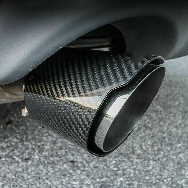 for Honda CRV CR-V 2017-2022 Carbon Fiber 2P Rear Tail Exhaust Muffler Tip Pipes