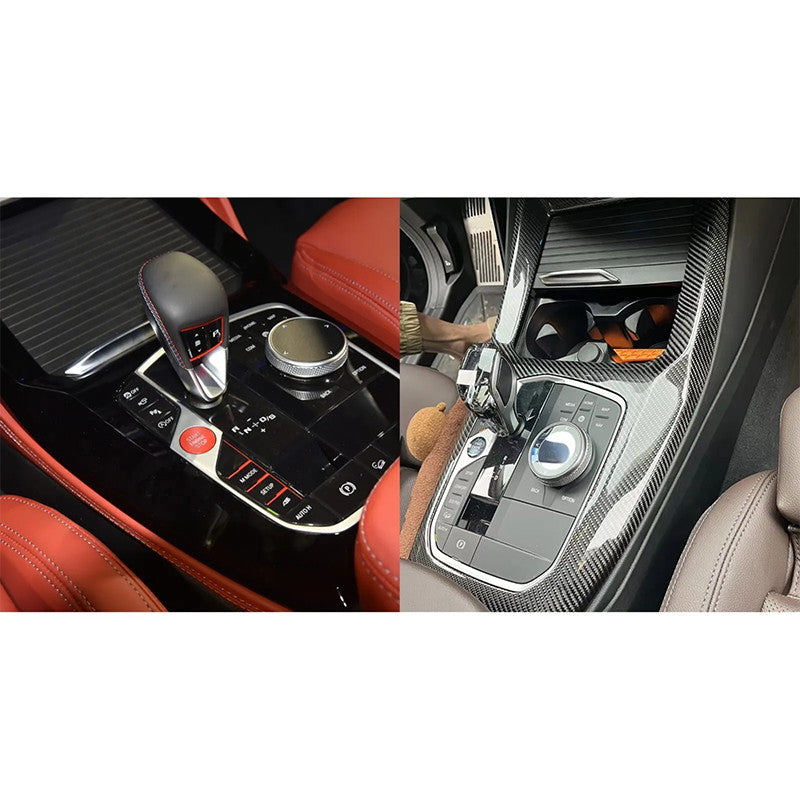 Gear Shift Panel Cover Real Carbon Fiber for BMW X3 G01 X4 G02 X3M F97 X4M F98