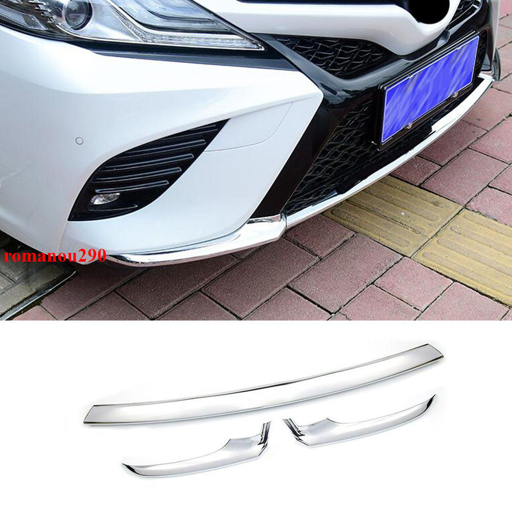 for Toyota for Camry 2018-2020 SE/XSE ABS Chrome Front Bumper Protection Cover Trim