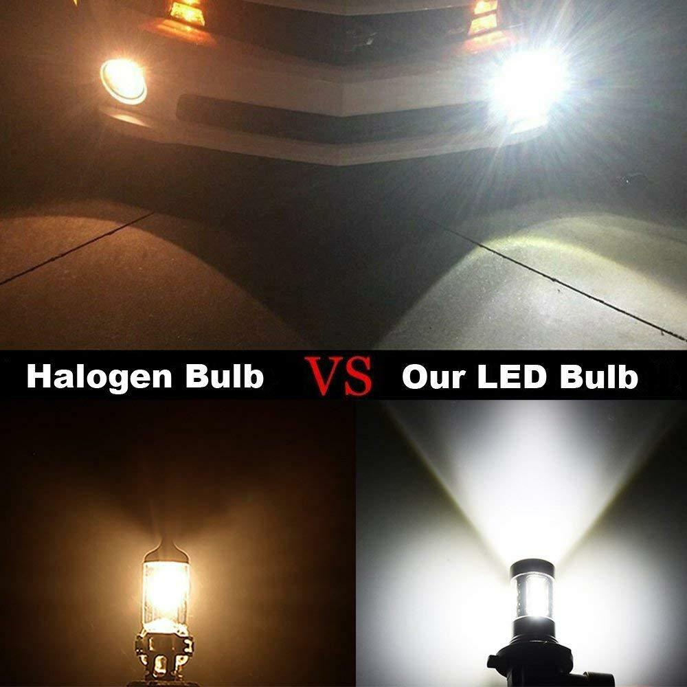 2X for Ford F150 F250 F350 Super Duty 100W 6000K White LED Fog Lights Bulbs Lamp