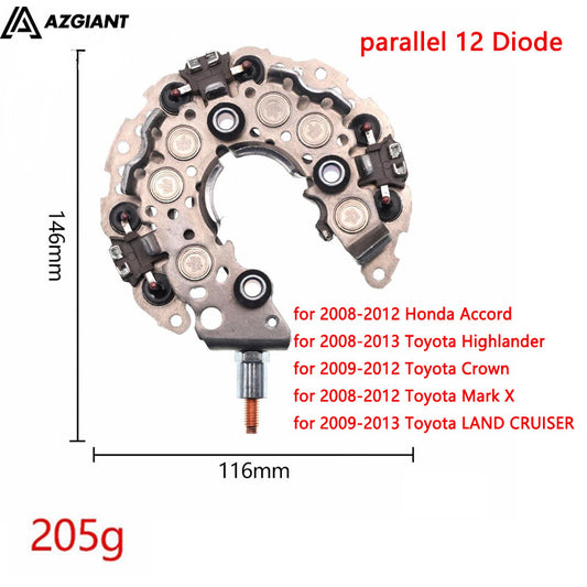 for 2008-2012 for Honda Accord for Toyota Mark X Alternator Rectifier Diode Bridge