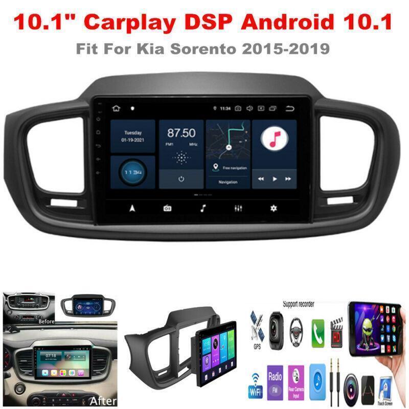 Carplay 10.1 DSP Android 10.1 Radio Stereo GPS Navigation for Kia Sorento 15-18