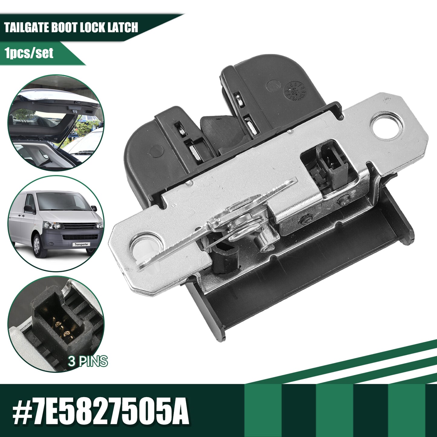 Tailgate Boot Lock Latch Catch Mechanism for VW Transporter T5 T6 Multivan Mk5