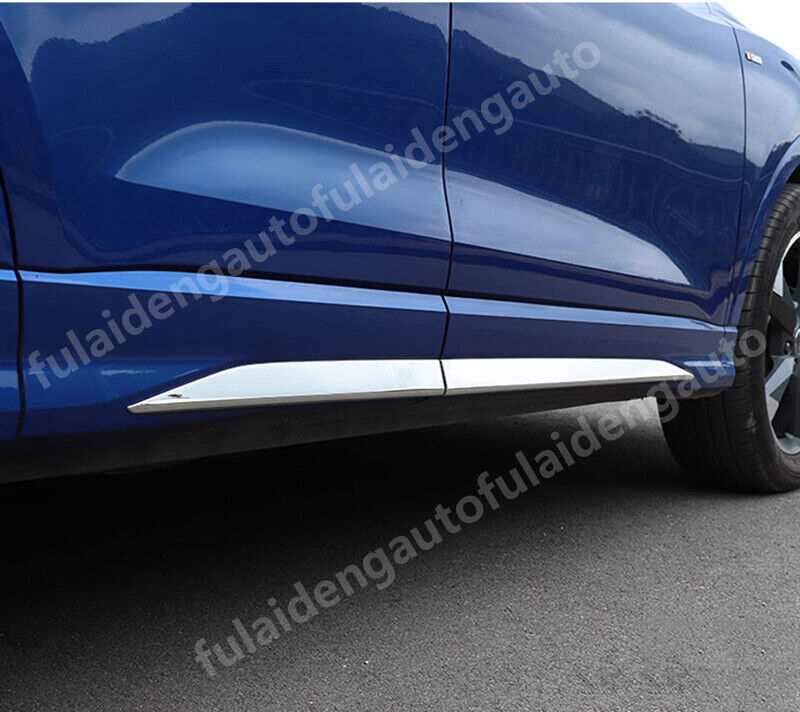 for Audi Q3 2019-22 Chrome Steel Body Door Side protection Molding Cover Trim 4x