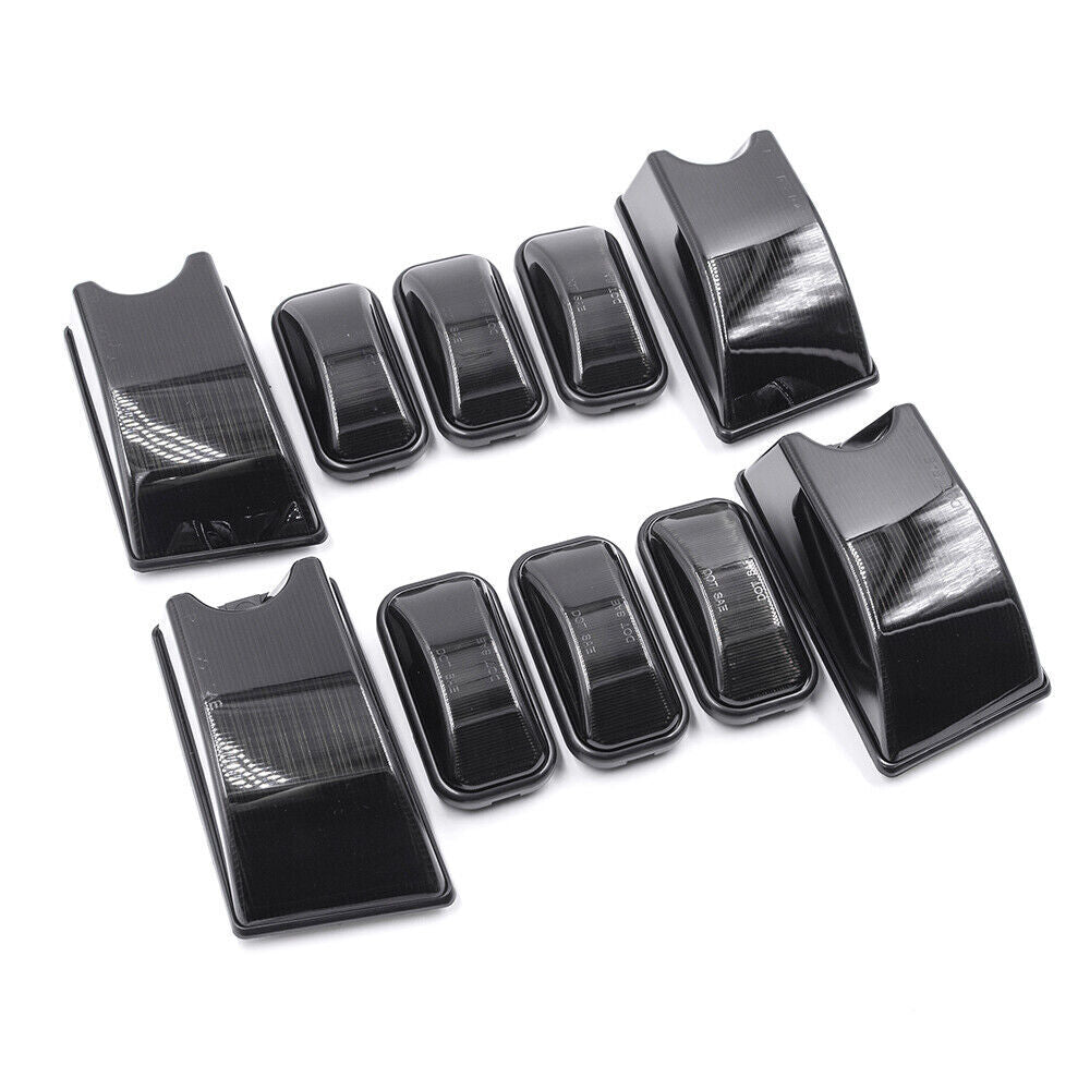 10-Piece Smoke Front + Rear Roof Daytime Light Kit for 2003-2009 for Hummer H2