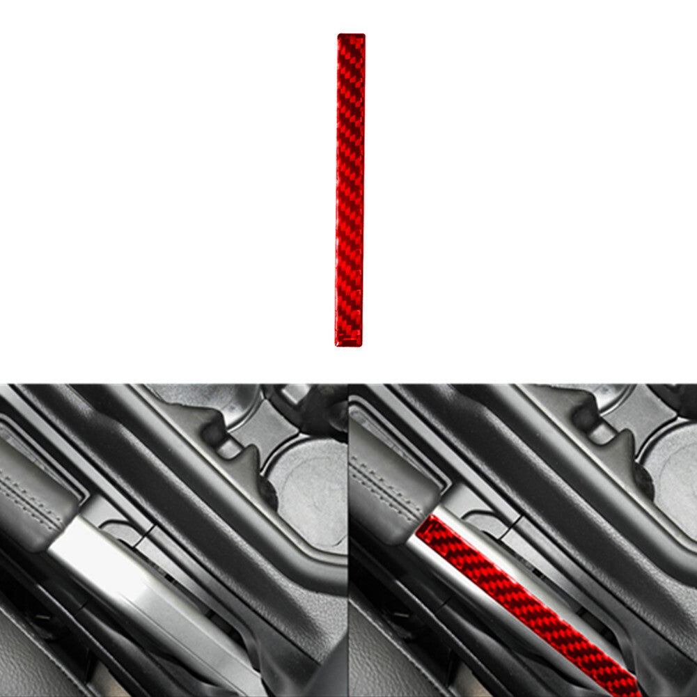 Red carbon fiber handbrake trim for Jeep for Wrangler JL 2018+ gladiator 2020+