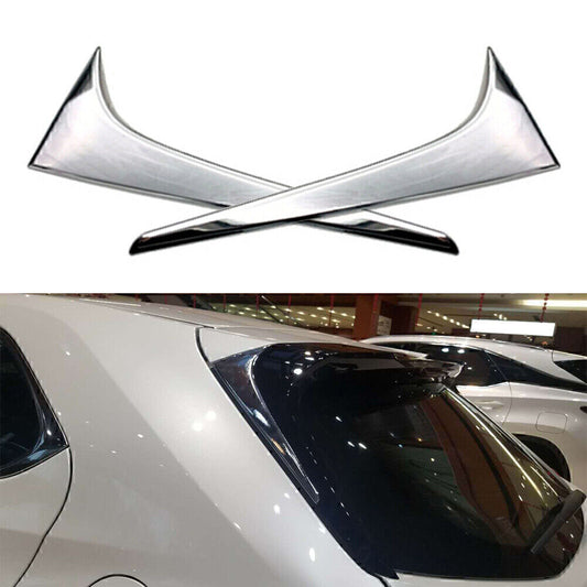 Chrome Rear Window Wing Side Cover Trim Fit for Lexus UX 200 250h 260h 2019-2021