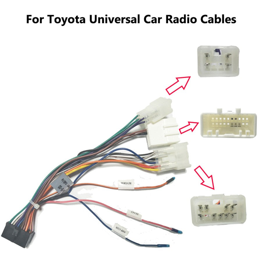 Android Stereo Navi DVD Player 20 Pin Wire Harness Connector Adapter for Toyota