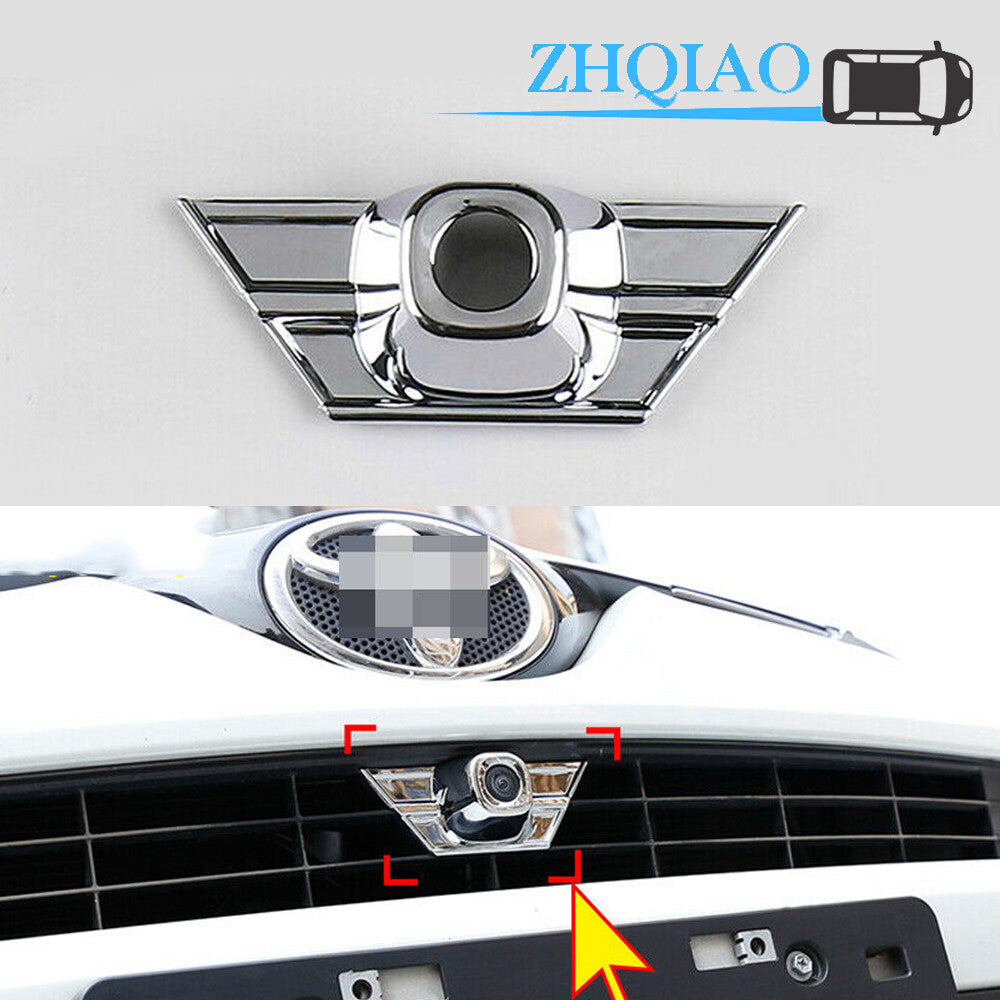 ABS Chrome Front Grille Camera Molding Cover Trim Fit for Toyota RAV4 2016-2018