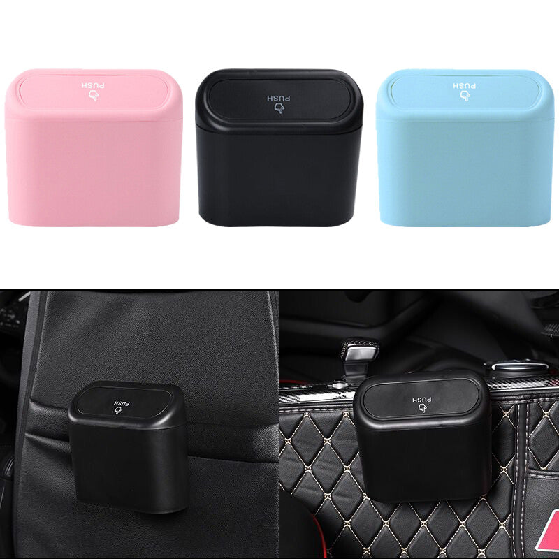 1Pc Car Trash Can for Mini Garbage Dust Holder Box Rubbish Bin Interior Accessories