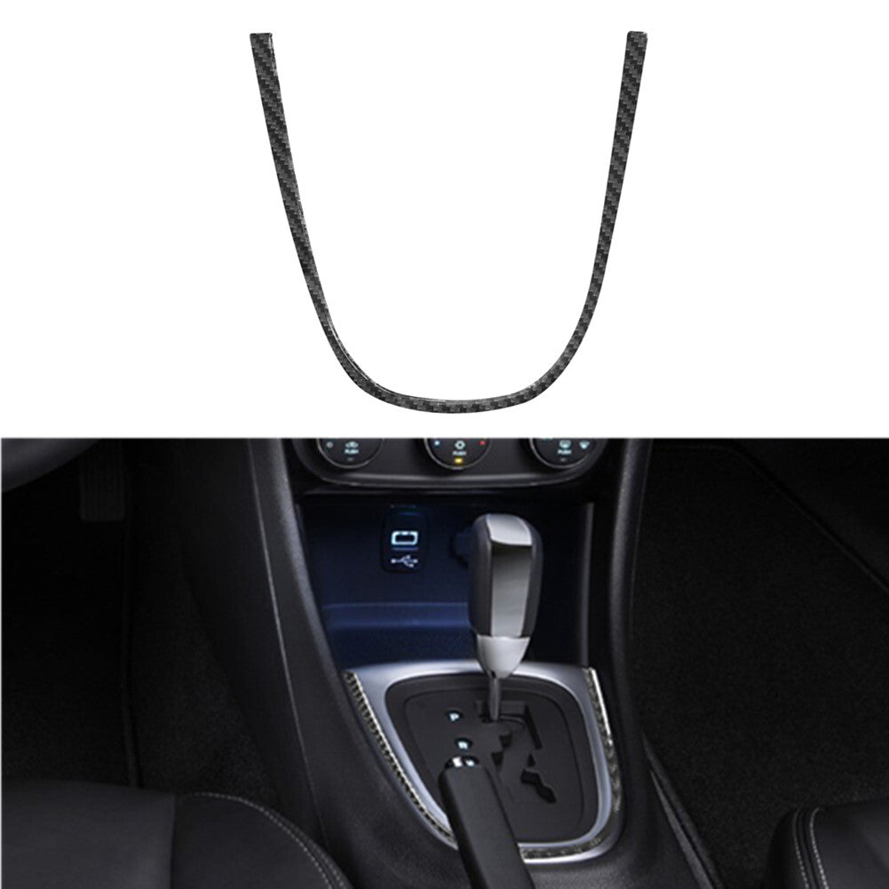 Carbon Fiber Gear Shift Surround Frame Cover Trim for Chrysler 200 2011-2014