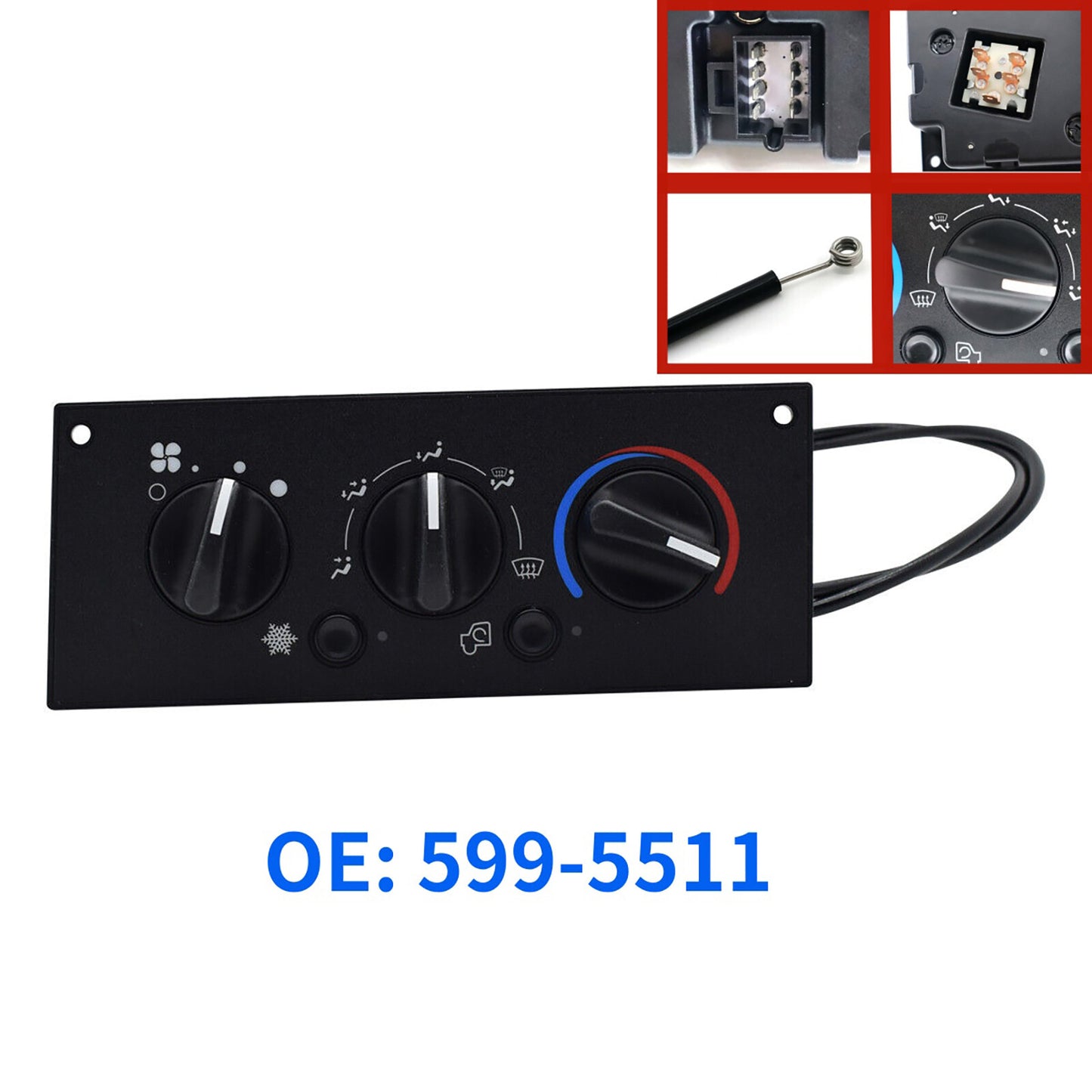 A/C Control Switch Panel for Kenworth C500 2002 - 2006 599-5511 F211025110