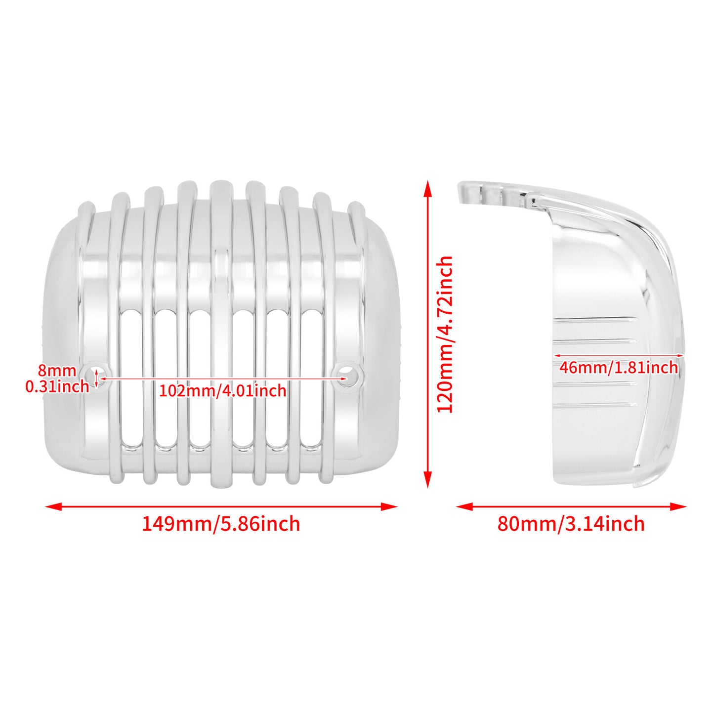 ABS Chrome Voltage Regulator Cover Fairing Fit for Harley Softail FXS FXSB 01-17
