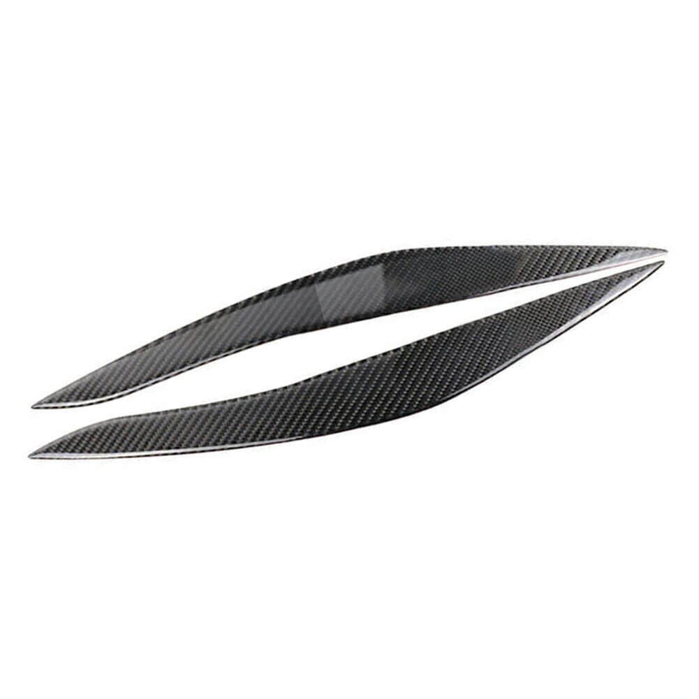 Headlight Eyebrow Eyelid M Sport Cover Trim for BMW 5 Series F10 Carbon Fiber