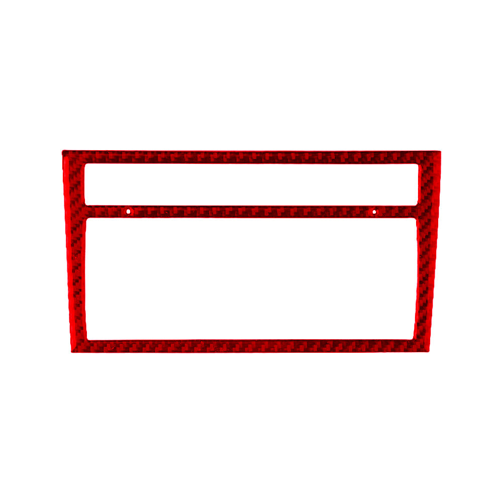 Red Carbon Fiber Air Conditioner Frame Panel Cover Trim for Audi for A4 S4 2005-2006