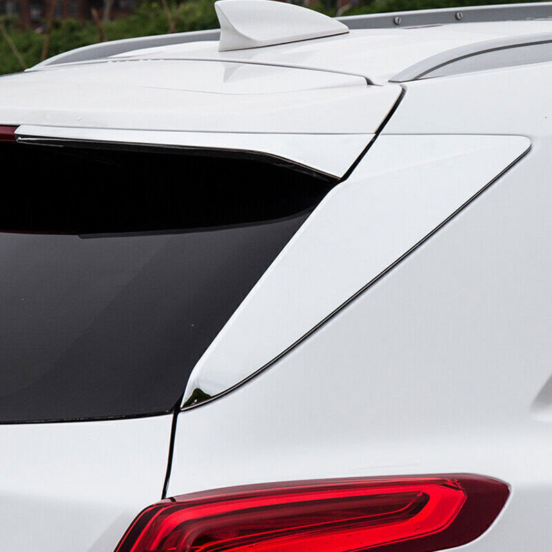 for Cadillac XT5 2016-22 Chrome ABS Rear Trunk Window Triangle Wing Cover Trim4