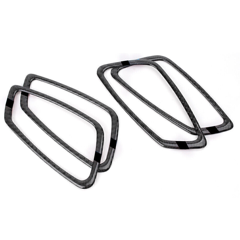 Carbon Fiber Car Interior Door Handle Frame Trim for BMW E90 E92 3 Series 05-12