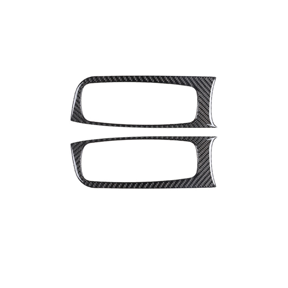 Carbon Fiber Front Window Control Frame Cover Trim for Chrysler 300 2015-22