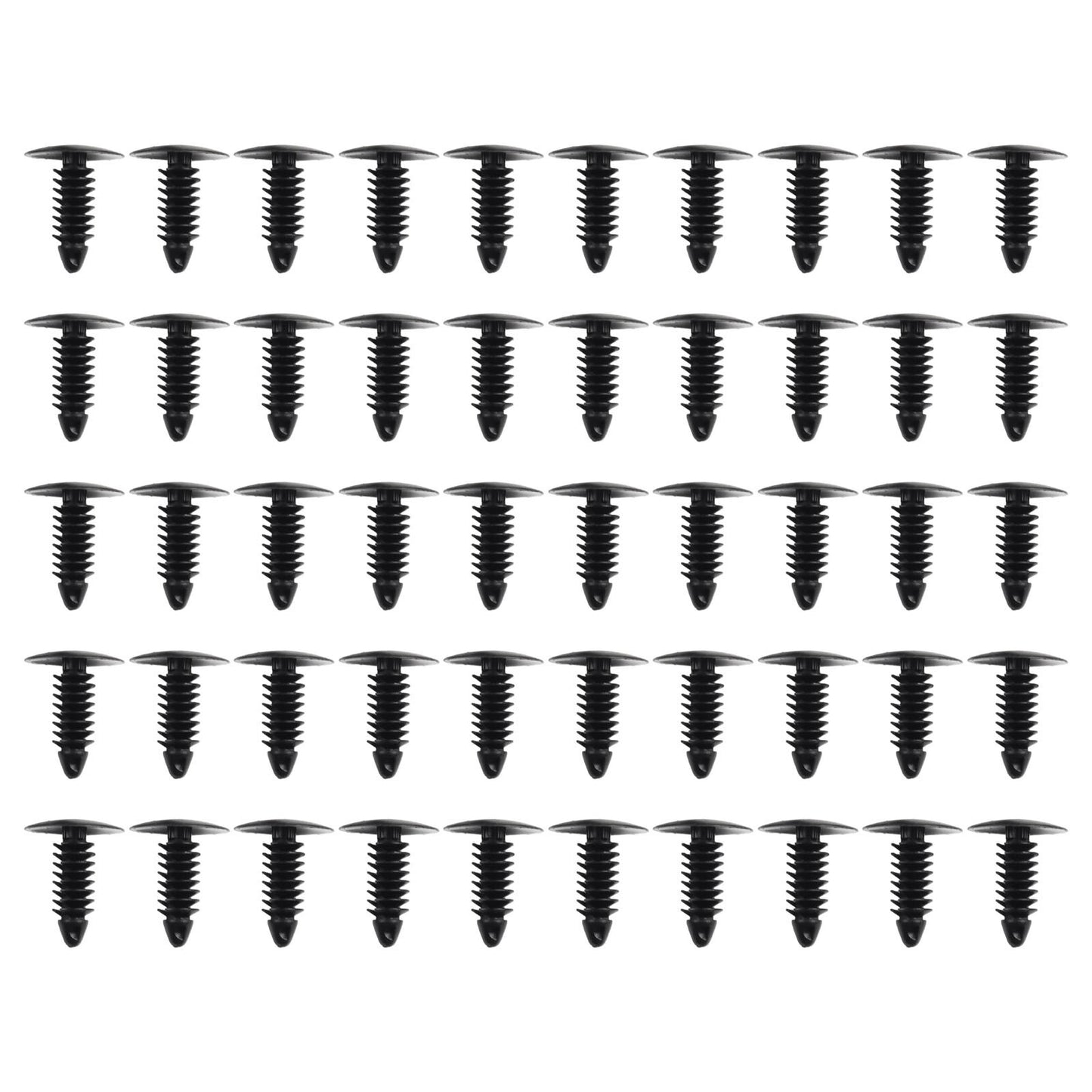 Replacement Fastener Clips Accessory Push pins 50pcs Plastic Automotive