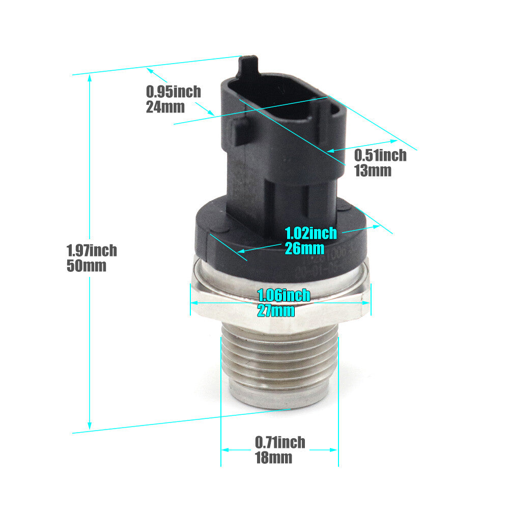 new 0281006327 fuel rail pressure sensor (1 piece) for Dodge for RAM 2500 3500 4500 5500