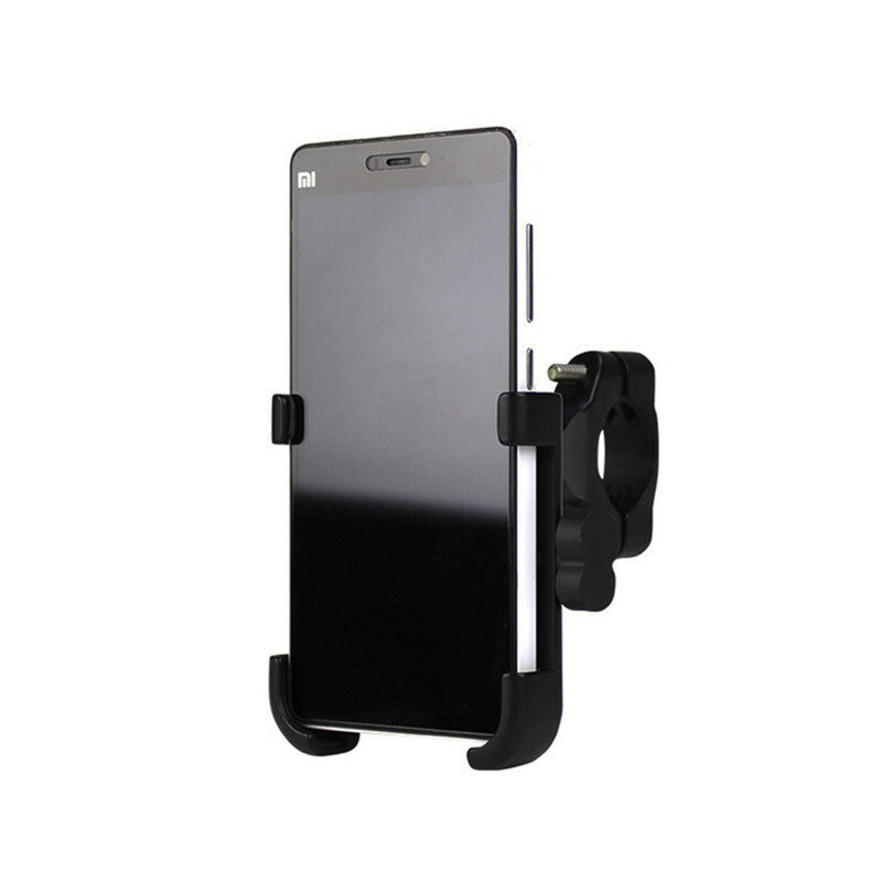 Motorcycle Handlebar Mobile 3.5-6.5 in Phone Holder Stand Aluminum Bracket Black