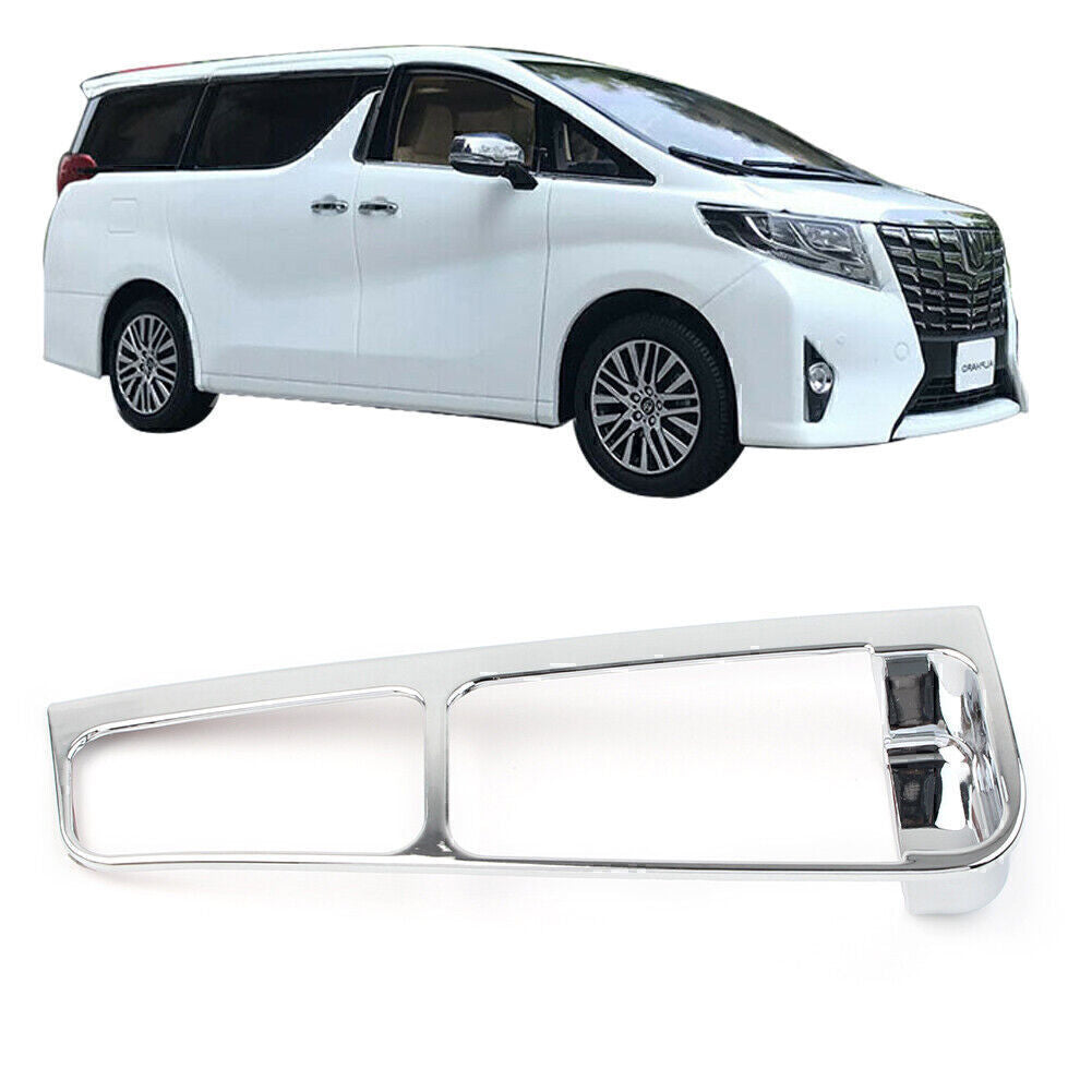 Electronic Handbrake Button Frame Cover Trim Fit for Toyota Alphard 16-20 Chrome ABS