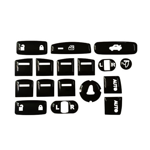 Accessories Car Window Lift Button Switch Trim for Honda for Civic Sedan 2022 Black