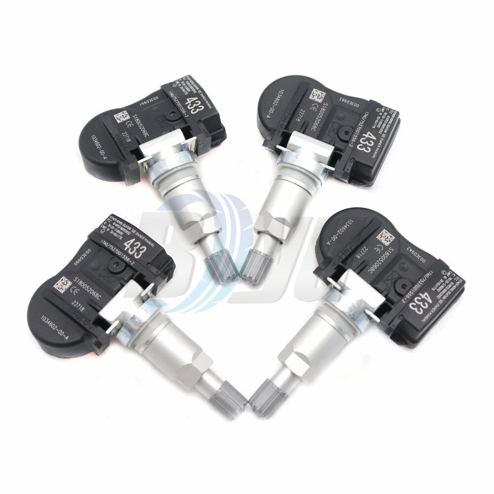 New 103460200A 433MHz TPMS Tire Pressure Sensor Fits for Tesla for Model S X 3 4PCS