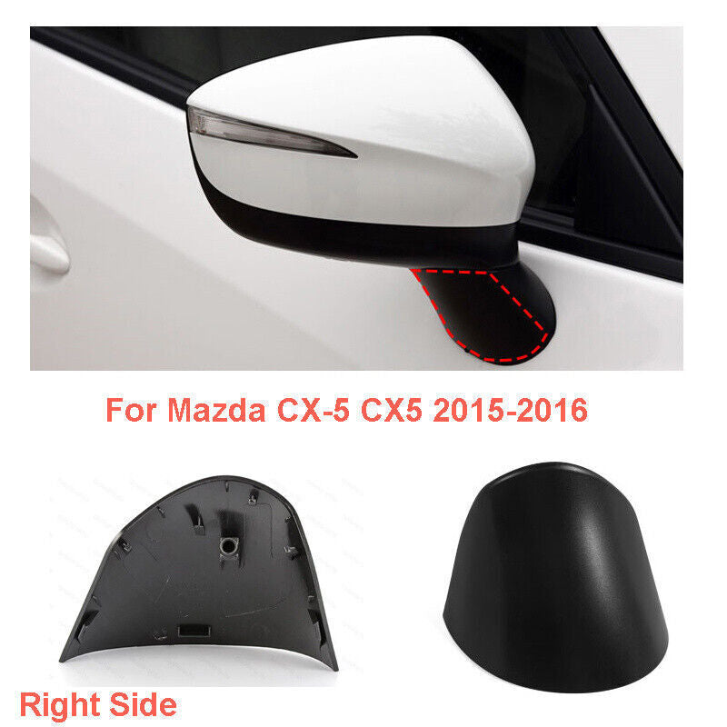 Right Side ABS Black Rearview Mirror Base Cover Fit for Mazda CX-5/CX5 2015-2016