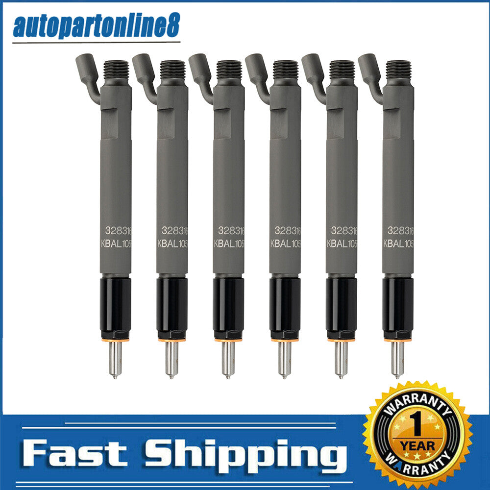 6Pcs Fuel Injectors Fits For C3283160 3283160 C8.3L 6C 6CT 6CTA 6CTAA