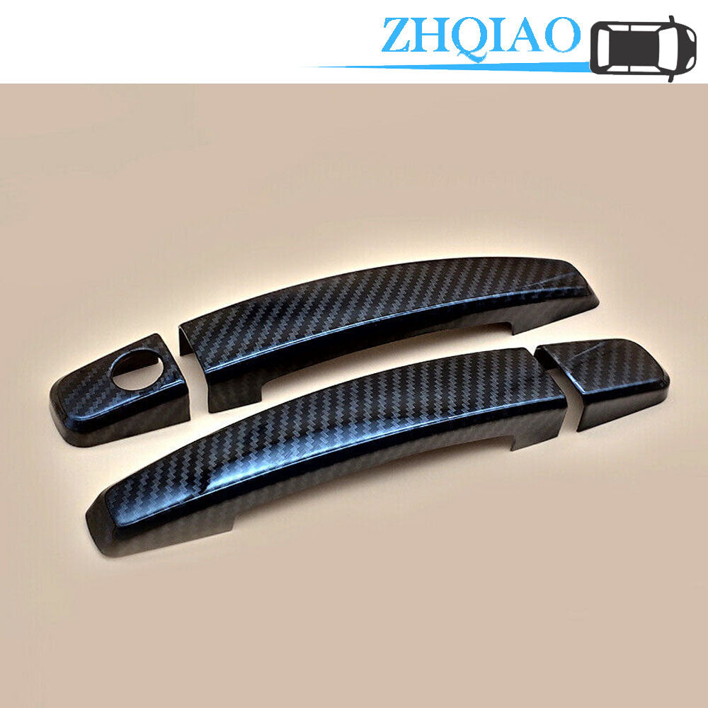 Carbon Fiber Style Door Handle Cover Trim Fit for Chevy Malibu for Cruze Captiva Trax